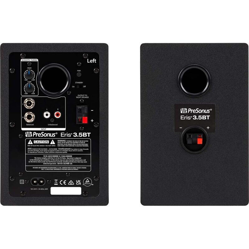 PreSonus Eris 3.5BT 2nd Gen actieve studiomonitors met BT (2 stuks) Eris 3.5BT 2nd Gen actieve studiomonitors met BT (2 stuks)