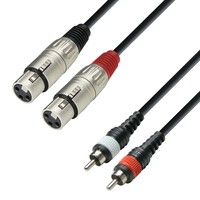 3 Star TFC 0600 verloopkabel 2x XLR female naar 2x RCA 6m