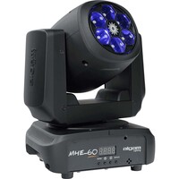 MHE-60 LED RGBW wash moving head met laser 6x 15W