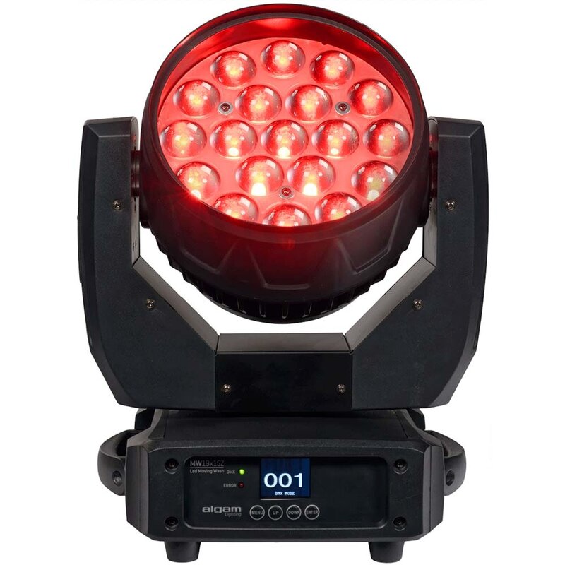 MW19x15Z LED RGBW wash moving head met zoom 19x 15W