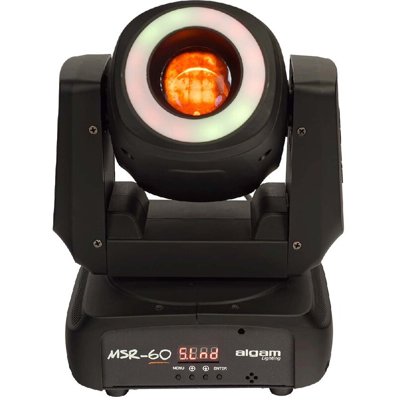 MSR-60 LED spot moving head met RGB LED-ring 60W