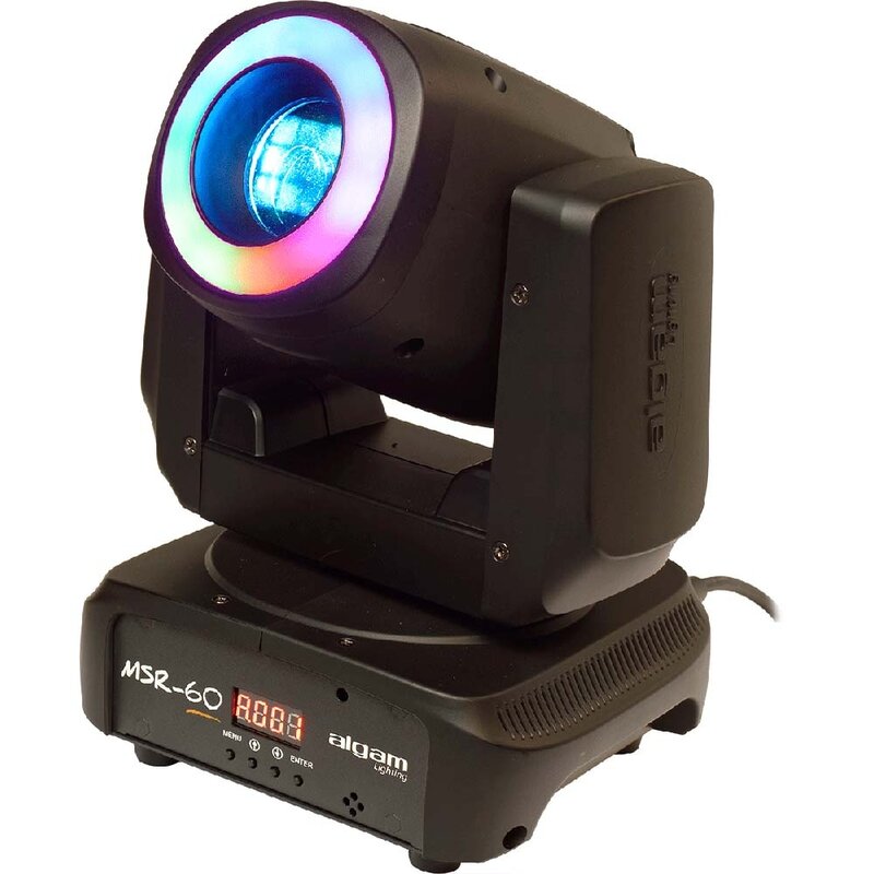 MSR-60 LED spot moving head met RGB LED-ring 60W