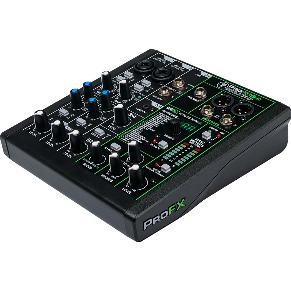 Mackie ProFX6v3 6-kanaals mengpaneel met USB-interface afbeelding