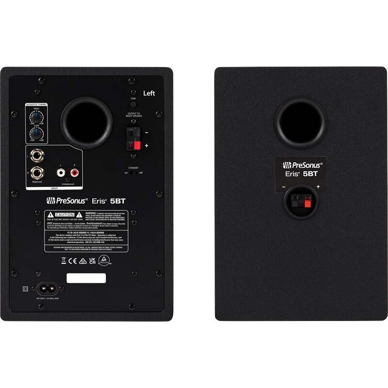 PreSonus Eris 5BT 2nd Gen actieve studiomonitors met BT (2 stuks) Eris 5BT 2nd Gen actieve studiomonitors met BT (2 stuks)