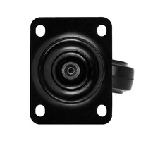 372081 BLK zwenkwiel 80mm ongeremd zwart