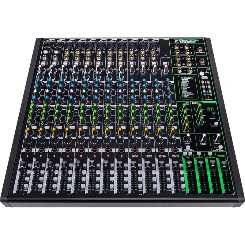 Mackie ProFX16v3 16-kanaals mengpaneel met USB-interface ProFX16v3 16-kanaals mengpaneel met USB-interface