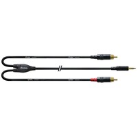 CFY 1.5 WCC Rean verloopkabel 2x RCA naar mini-jack 1,5m