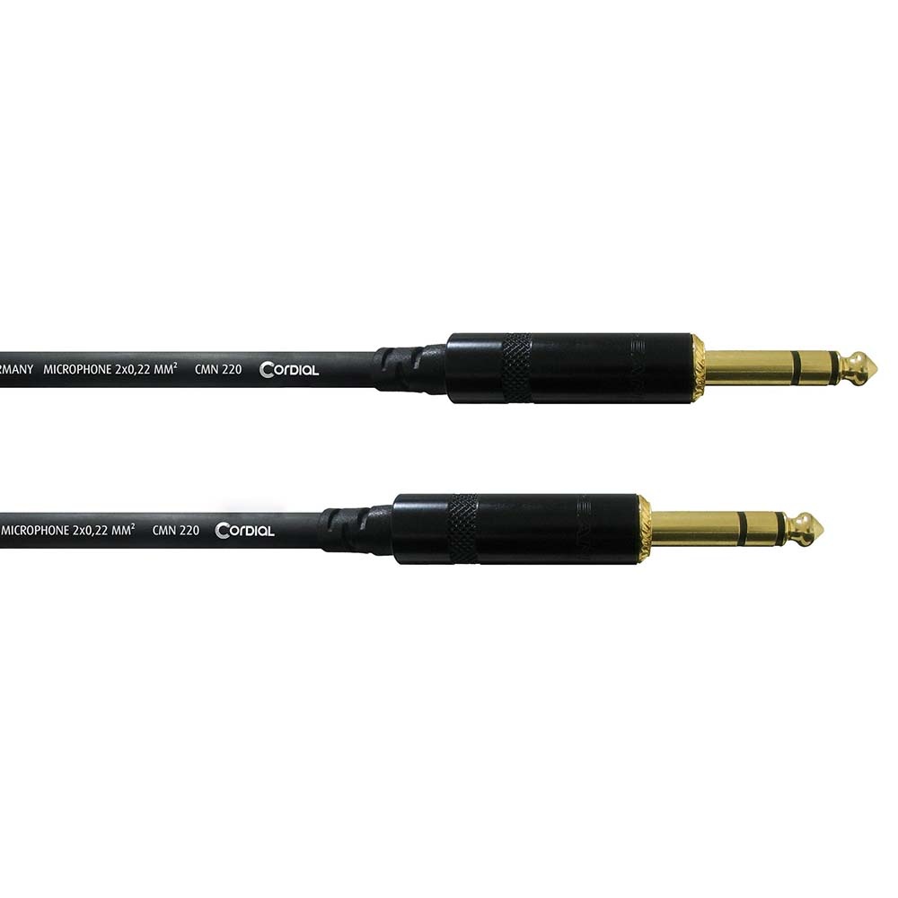 Cordial CFM 0.3 VV Rean gebalanceerde stereo jack-jack kabel 30cm afbeelding