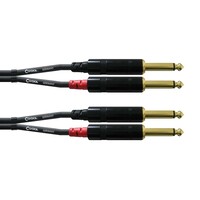 CFU 6 PP Rean kabel 2x jack mono naar 2x jack mono 6m