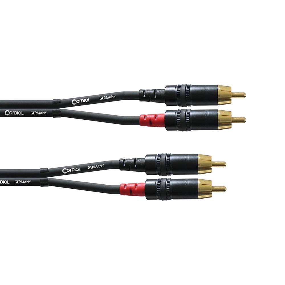 Cordial CFU 0.3 CC Rean stereo RCA tulpkabel 30cm afbeelding
