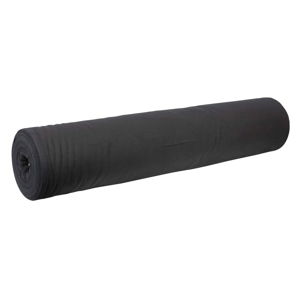 Showgear Dekomolton podiumrok scheurdoek 100cm x 60m 160 g/m² zwart afbeelding