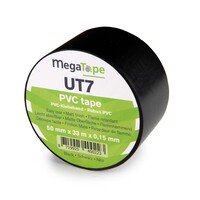 UT7 PVC tape 50mm 33m zwart