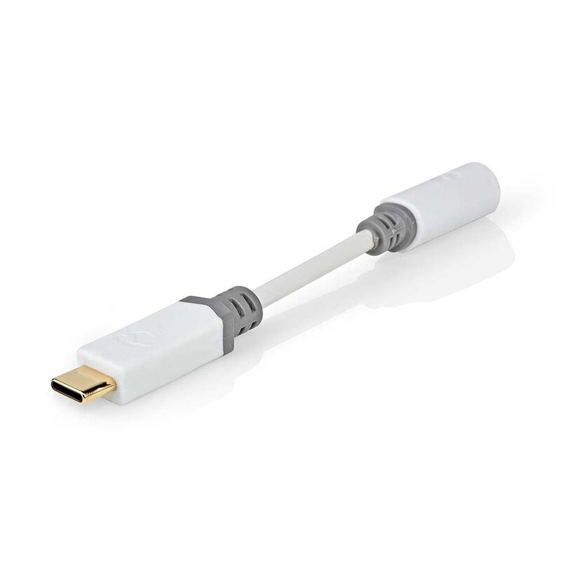 Nedis USB 2.0 Adapter C naar 3,5 mm minijack 10 cm USB 2.0 Adapter C naar 3,5 mm minijack 10 cm