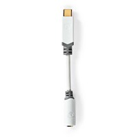 Nedis USB 2.0 Adapter C naar 3,5 mm minijack 10 cm USB 2.0 Adapter C naar 3,5 mm minijack 10 cm