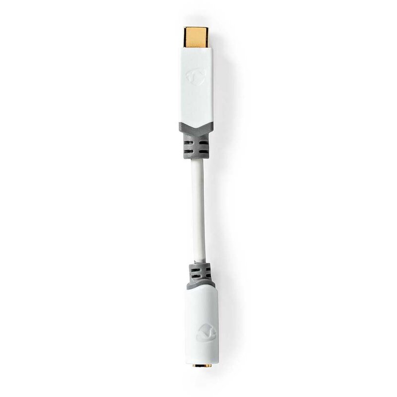 Nedis USB 2.0 Adapter C naar 3,5 mm minijack 10 cm USB 2.0 Adapter C naar 3,5 mm minijack 10 cm