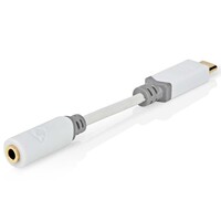 Nedis USB 2.0 Adapter C naar 3,5 mm minijack 10 cm USB 2.0 Adapter C naar 3,5 mm minijack 10 cm