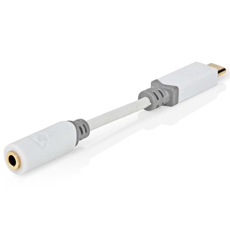 Nedis USB 2.0 Adapter C naar 3,5 mm minijack 10 cm USB 2.0 Adapter C naar 3,5 mm minijack 10 cm
