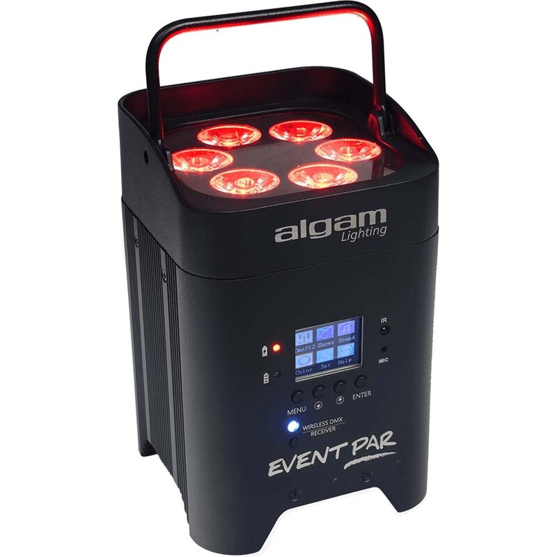 Eventpar LED-par op accu 6x 12W RGBWAUV