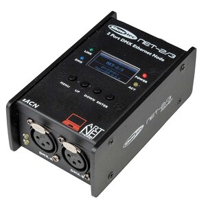 Showtec Net-2/3 Pocket 2-kanaals ArtNET-DMX node 3p XLR