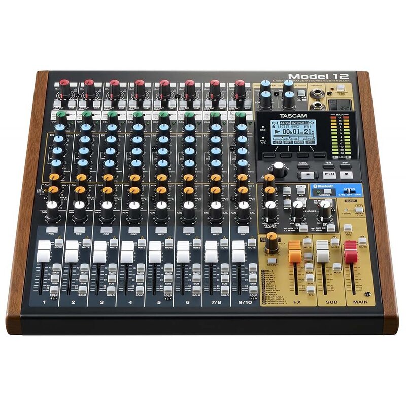 Tascam Model 12 10-kanaals mengpaneel Model 12 10-kanaals mengpaneel
