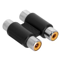 4 Star AT RF2 RF2 2x RCA female naar 2x RCA female verloopadapter