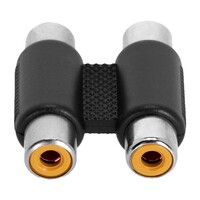 4 Star AT RF2 RF2 2x RCA female naar 2x RCA female verloopadapter