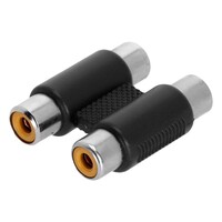 Adam Hall 4 Star AT RF2 RF2 2x RCA female naar 2x RCA female verloopadapter 4 Star AT RF2 RF2 2x RCA female naar 2x RCA female verloopadapter
