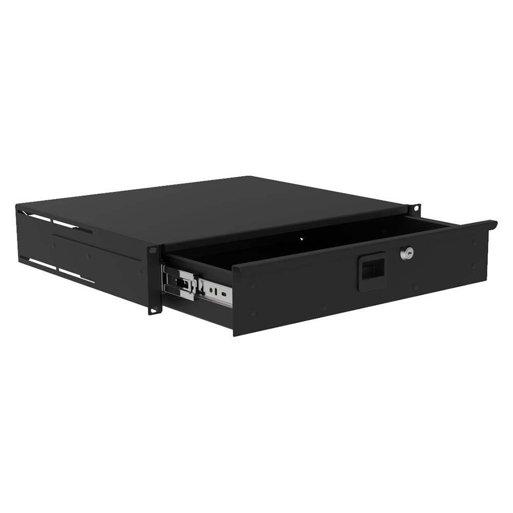 Penn Elcom R2292-2UK racklade met slot 2HE 385mm diep afbeelding