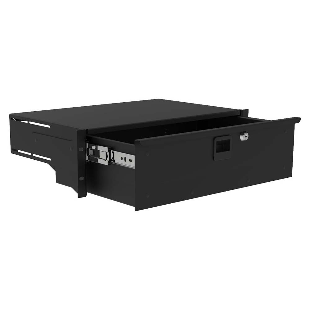 Penn Elcom R2292-10-3UK racklade met slot 3HE 285mm diep afbeelding
