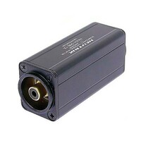 NA2M-D0B-TX transformator adapter 3p XLR male naar RCA female zwart