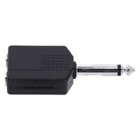 4 Star AY JF2 JM2 verloopadapter 1x jack mono male naar 2x jack mono female