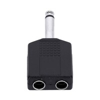 4 Star AY JF2 JM2 verloopadapter 1x jack mono male naar 2x jack mono female