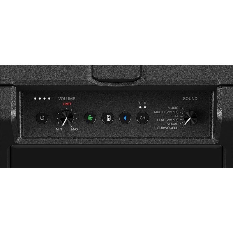 WAVE-EIGHT draagbare speaker op accu 8 inch met BT