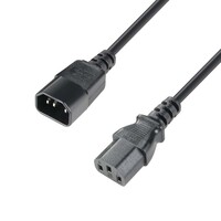 Adam Hall 4 Star PLK 0100 IEC Euro verlengkabel 3x1,5mm 1m 4 Star PLK 0100 IEC Euro verlengkabel 3x1,5mm 1m