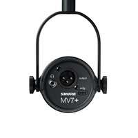 MV7+ podcast-microfoon zwart