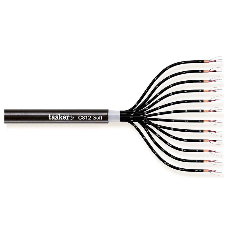 C812 Soft digitale audio DMX multikabel 110 ohm 12x2x0,22 mm 100m
