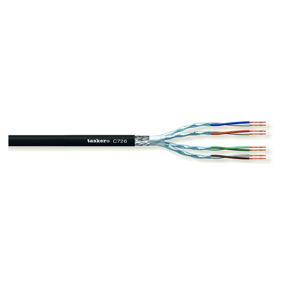 Tasker C726 PVC Flex S/UTP Cat7 dunne netwerkkabel 100m afbeelding