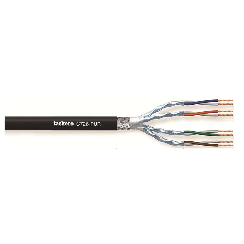 C726 PUR Flex S/UTP Cat7 dunne netwerkkabel 100m