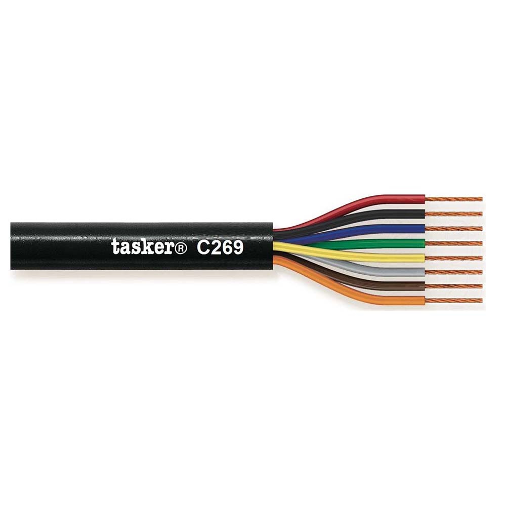 Tasker C269 Pro speakerkabel 8x2,50mm zwart afbeelding