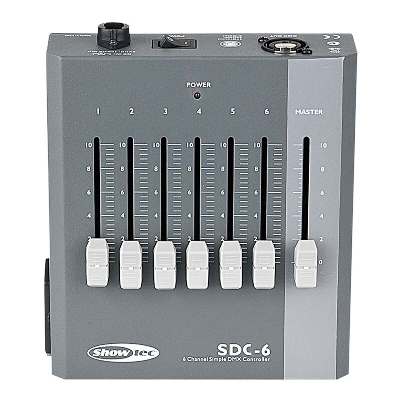 SDC-6 6-kanaals DMX controller
