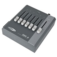 SDC-6 6-kanaals DMX controller