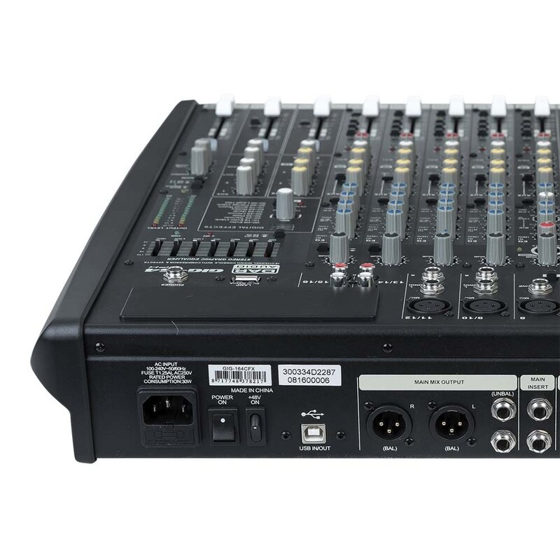 DAP GIG-164CFX 16-kanaals PA-mixer met effecten GIG-164CFX 16-kanaals PA-mixer met effecten