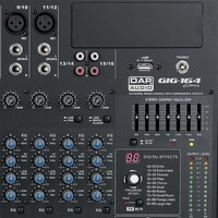 DAP GIG-164CFX 16-kanaals PA-mixer met effecten GIG-164CFX 16-kanaals PA-mixer met effecten