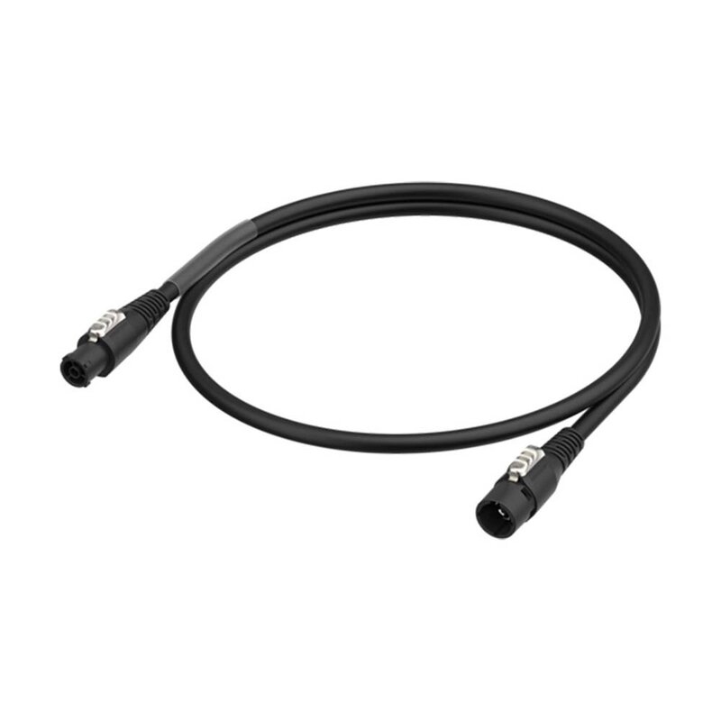 NKPF-M-A-1 powercon True1 verleng- en doorluskabel 1m