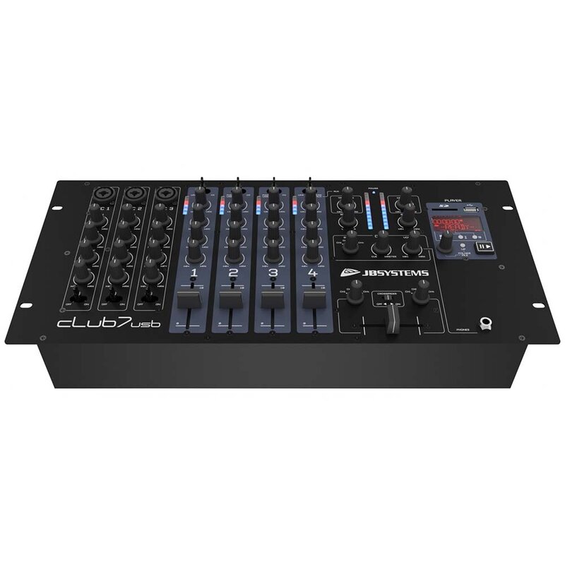Club7-USB 7-kanaals dj mixer 19 inch