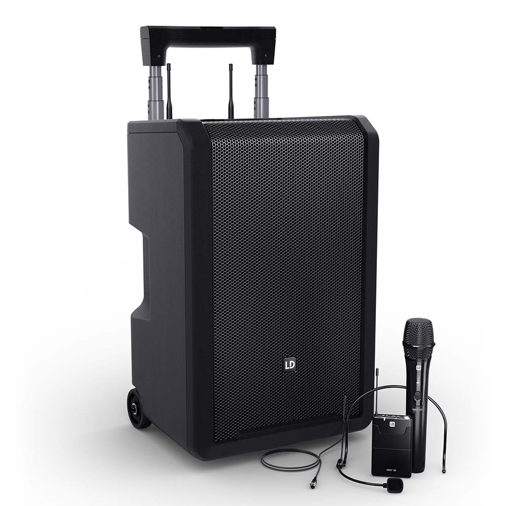 LD Systems ANNY 10 HBH2 B5 mobiele accu speaker met draadloze microfoon & headsetmicrofoon