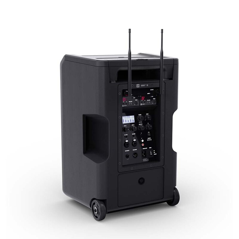 LD Systems ANNY 10 HBH2 B5 mobiele accu speaker met draadloze microfoon & headsetmicrofoon ANNY 10 HBH2 B5 mobiele accu speaker met draadloze microfoon & headsetmicrofoon