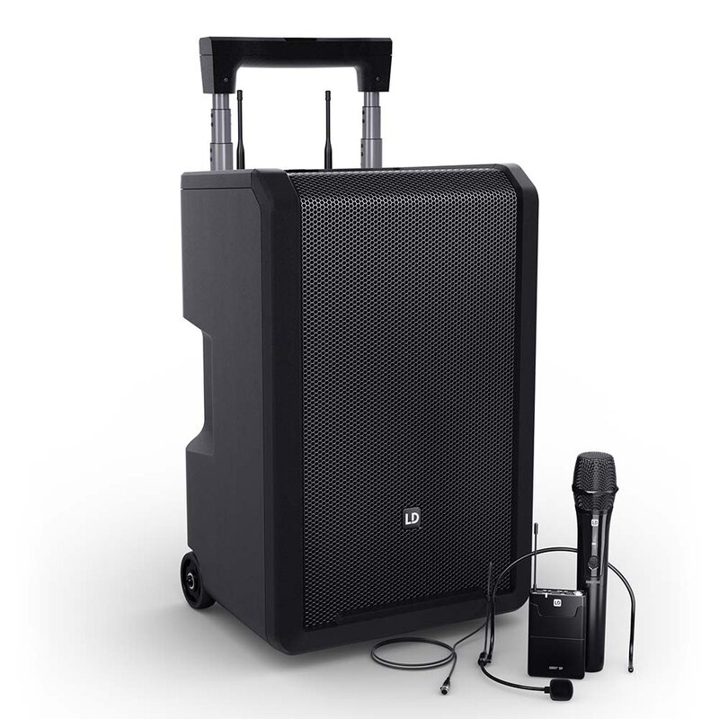 LD Systems ANNY 10 HBH2 B6 mobiele accu speaker met draadloze microfoon & headsetmicrofoon ANNY 10 HBH2 B6 mobiele accu speaker met draadloze microfoon & headsetmicrofoon