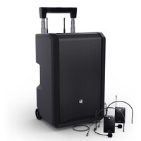 LD Systems ANNY 10 BPH2 B6 mobiele accu speaker met 2 draadloze headsetmicrofoons ANNY 10 BPH2 B6 mobiele accu speaker met 2 draadloze headsetmicrofoons
