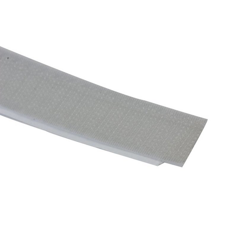 Klittenband 25m x20mm grijs